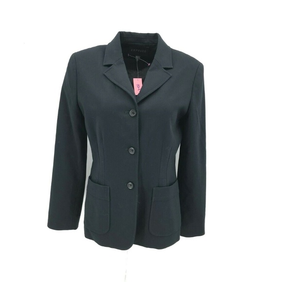 Express Jackets & Blazers - Express Notch Lapel Triple Button Blazer Size 7/8